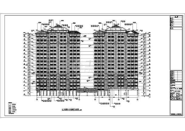 某房地产开发的17层公寓住宅楼建筑设计方案图_cad图纸下载-土木在线